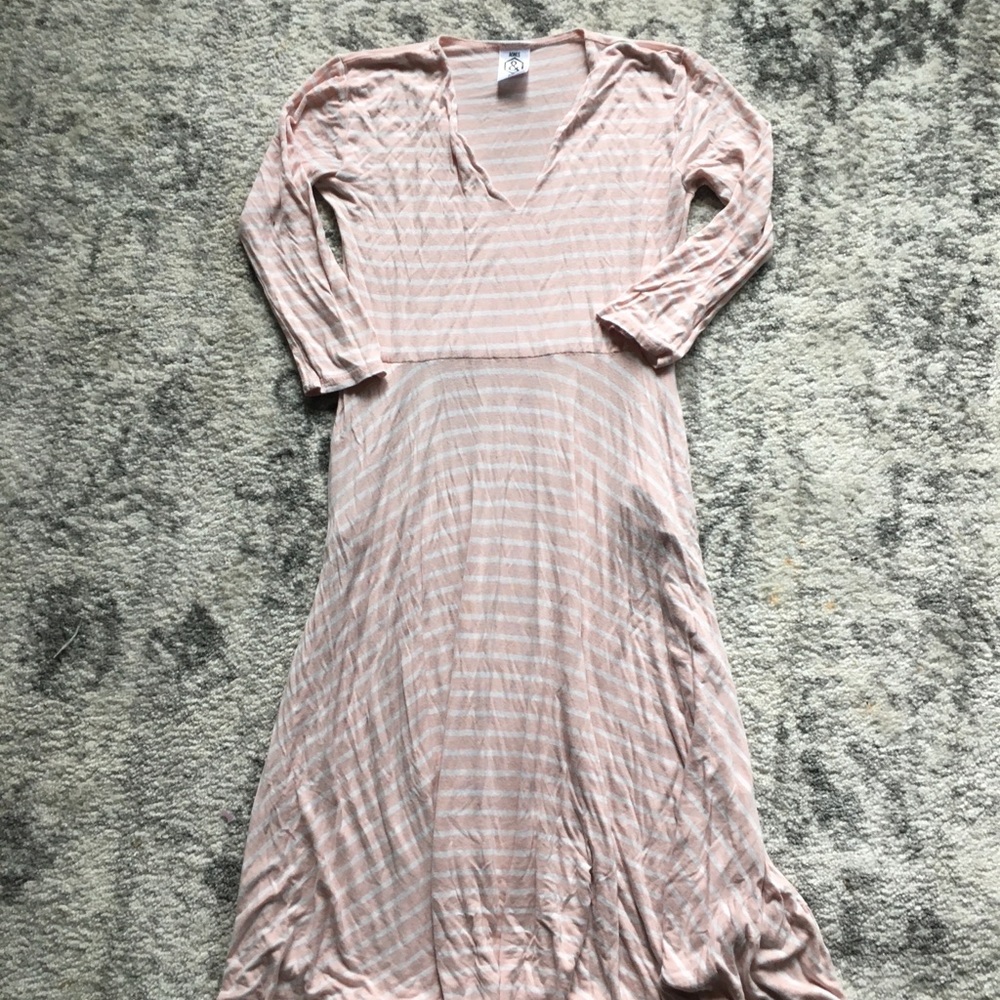 Agnes & Dora pink stripe curie dress. Small